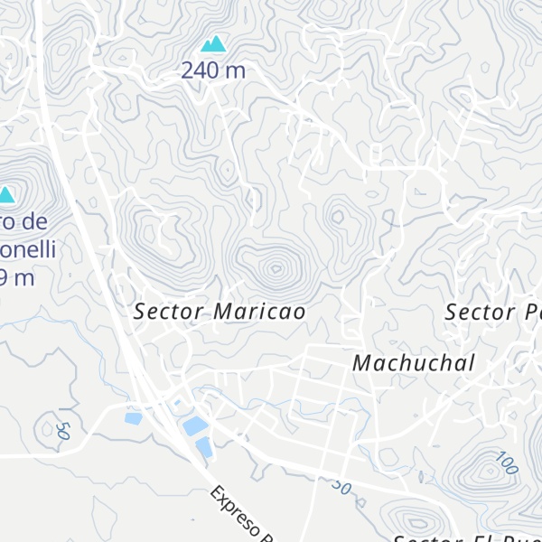 Map of Cerro Franchón