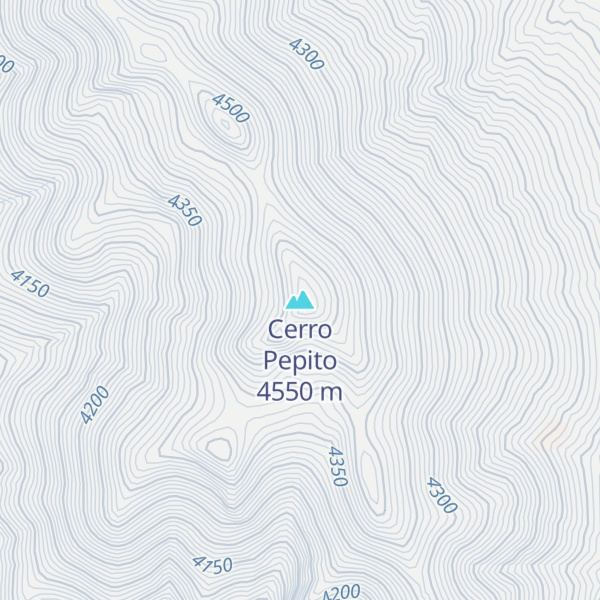 Map of Cerro Pepito