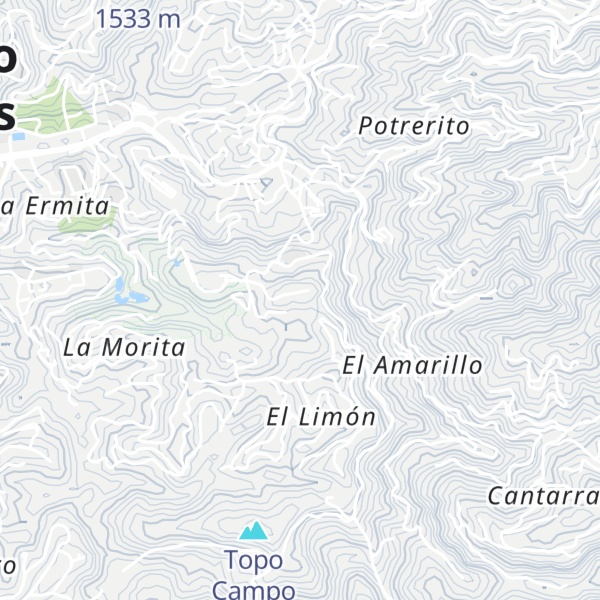 Map of Topo El Amarillo