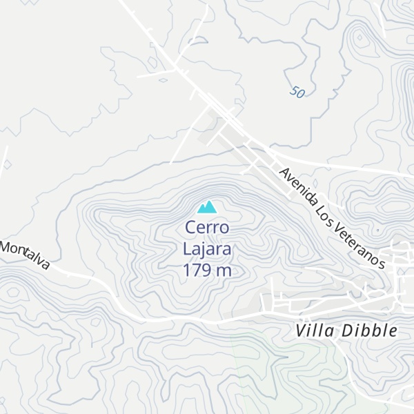 Map of Cerro Lajara