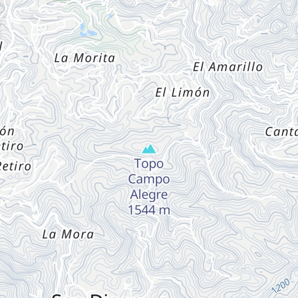Map of Topo Campo Alegre