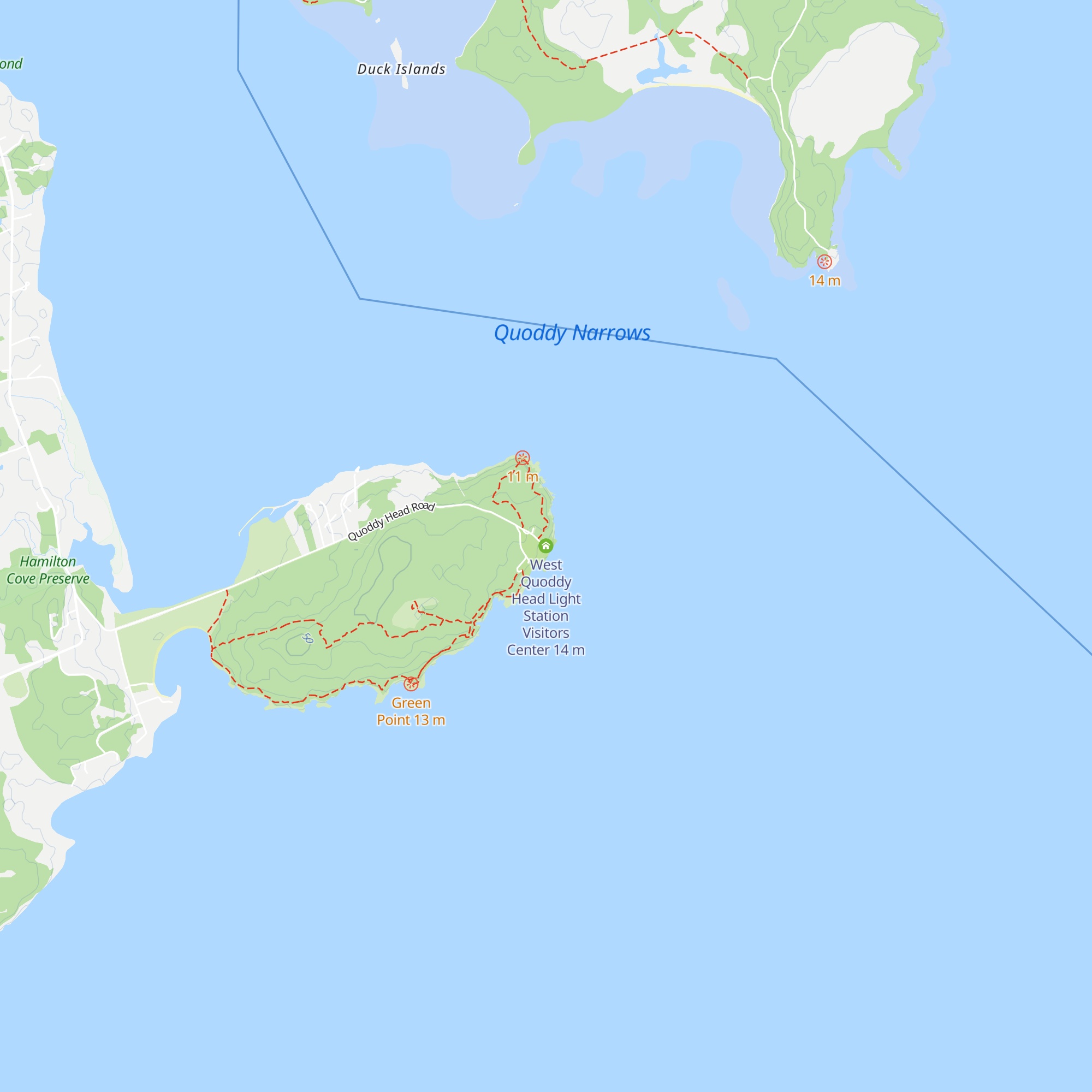 West Quoddy Head Light Station Visitors Center map