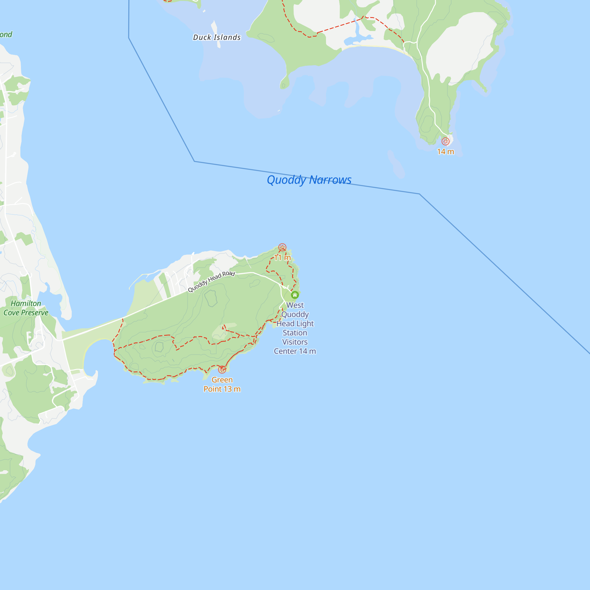 West Quoddy Head Light Station Visitors Center map