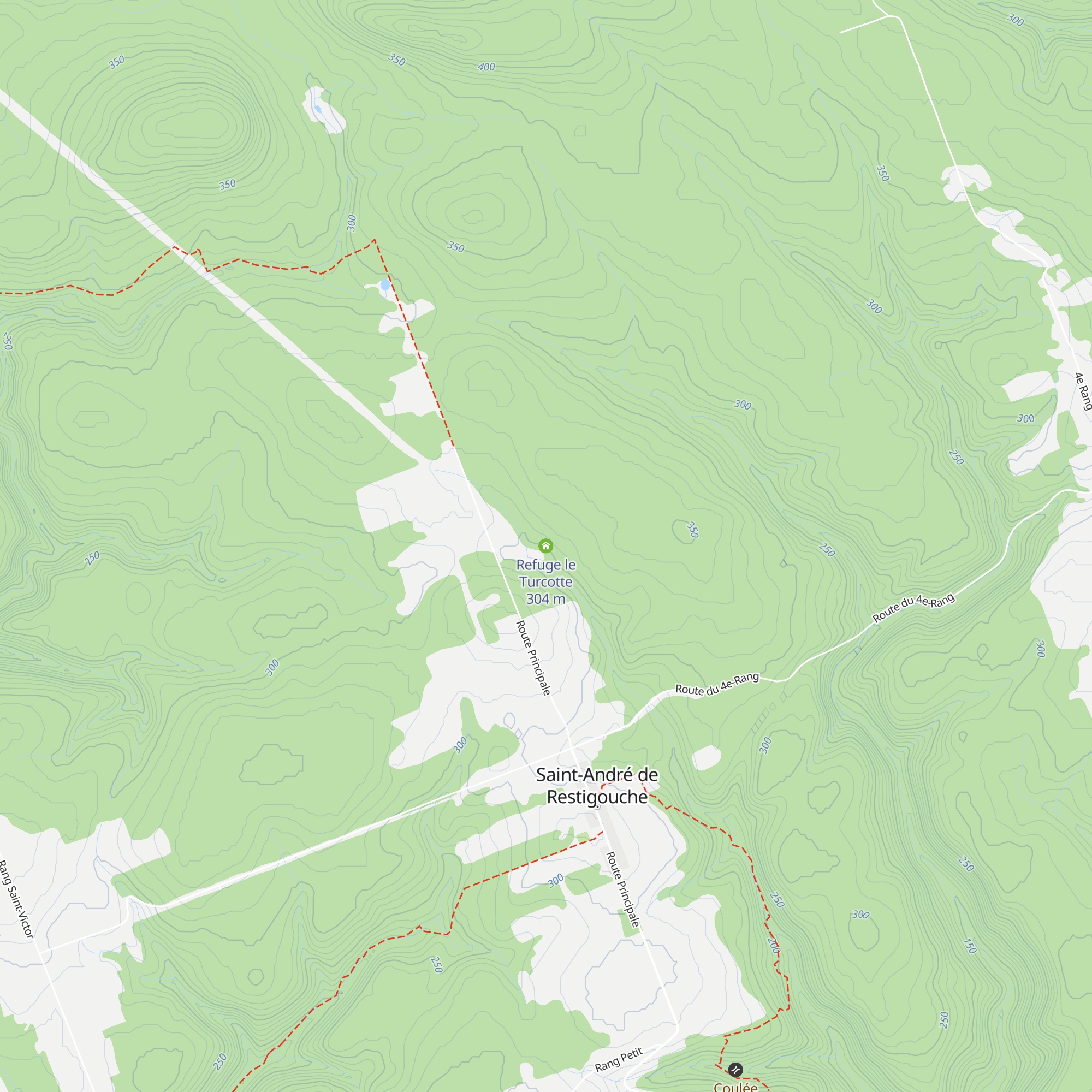 Refuge le Turcotte map