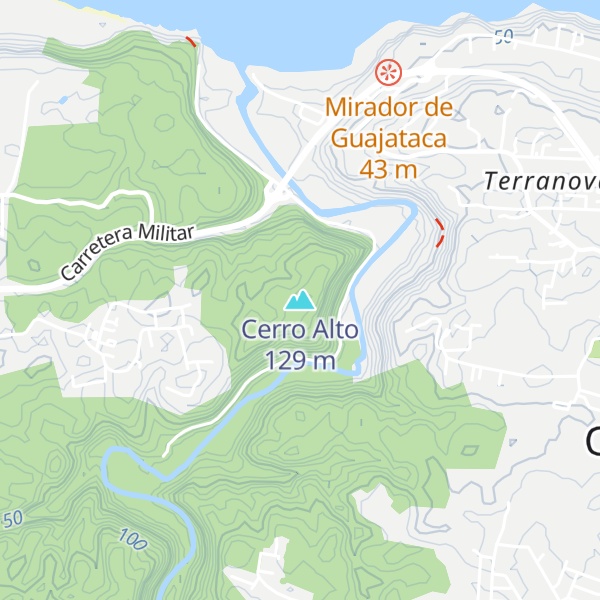 Map of Cerro Alto