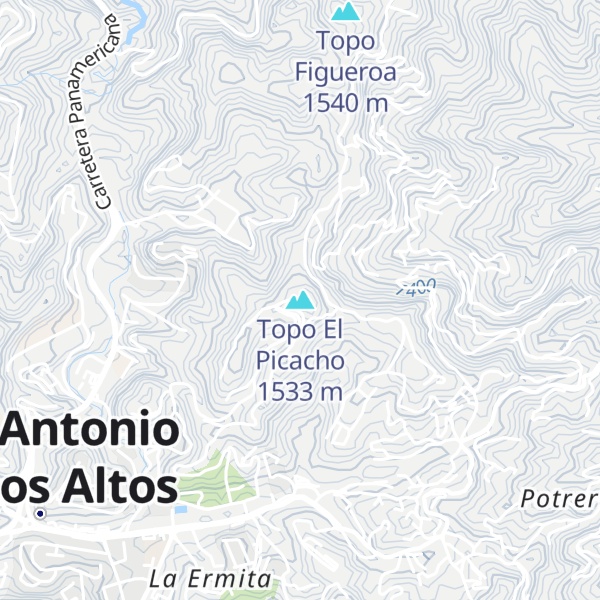 Map of Topo El Picacho