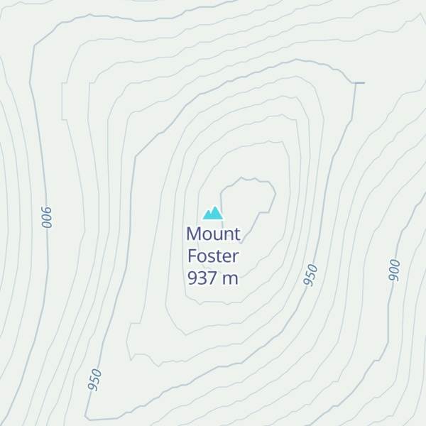 Map of Mount Foster