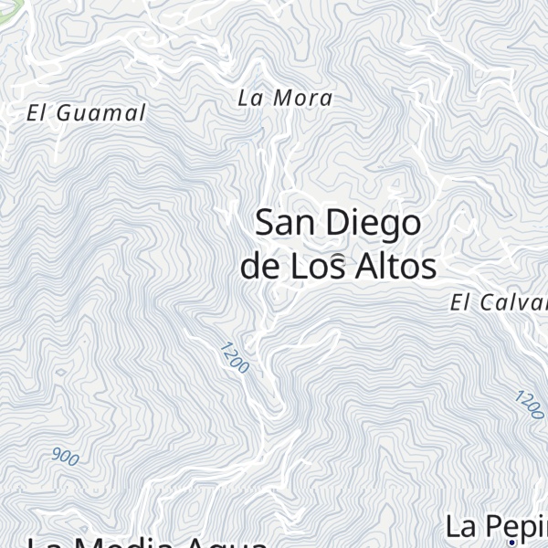 Map of Cerro La Media Agua