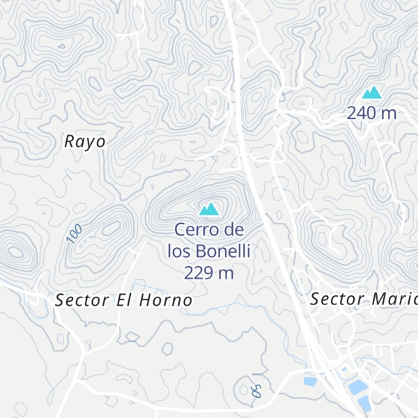 Map of Cerro de los Bonelli