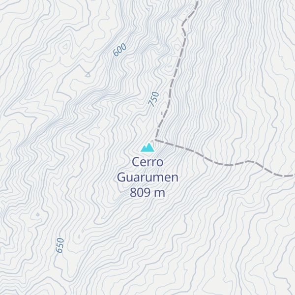 Map of Cerro Guarumen
