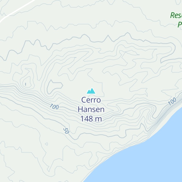 Map of Cerro Hansen