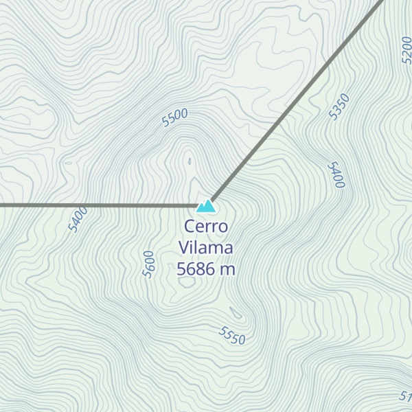 Map of Cerro Vilama