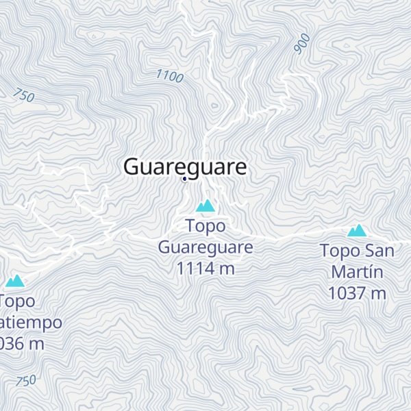 Map of Topo Guareguare