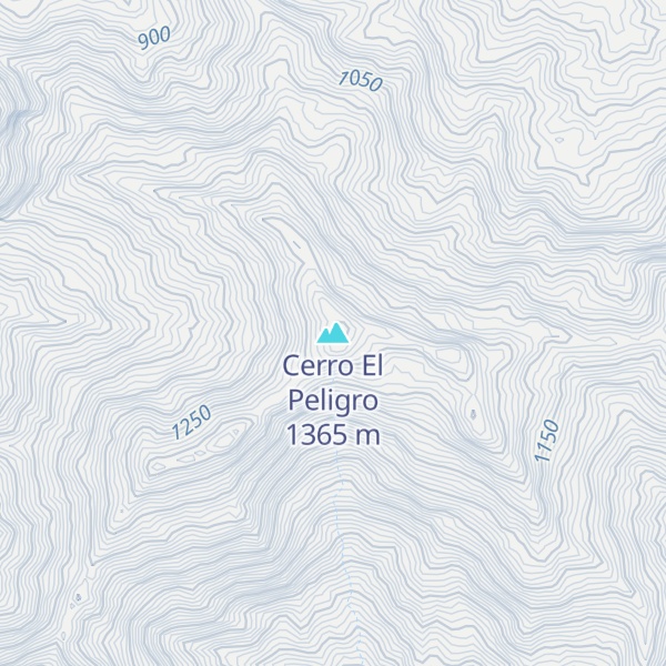 Map of Cerro El Peligro