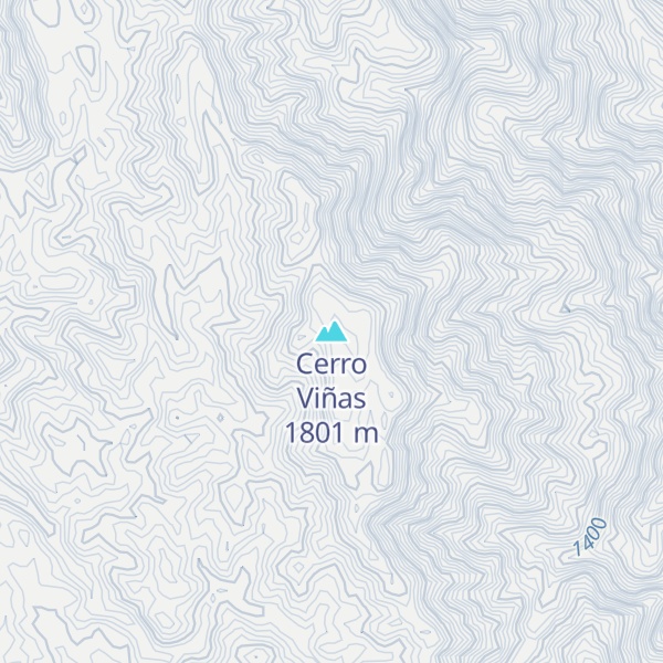 Map of Cerro Viñas