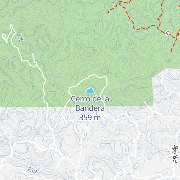 Map of Cerro de la Bandera