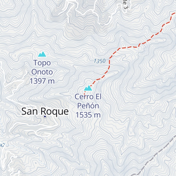 Map of Cerro El Peñón