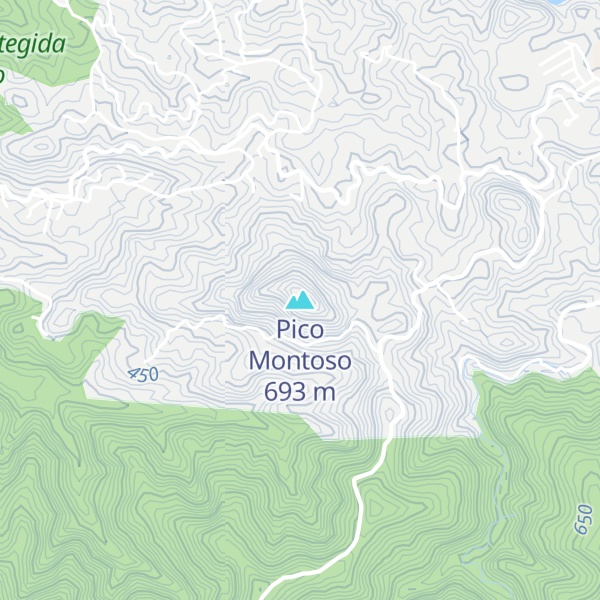 Map of Pico Montoso