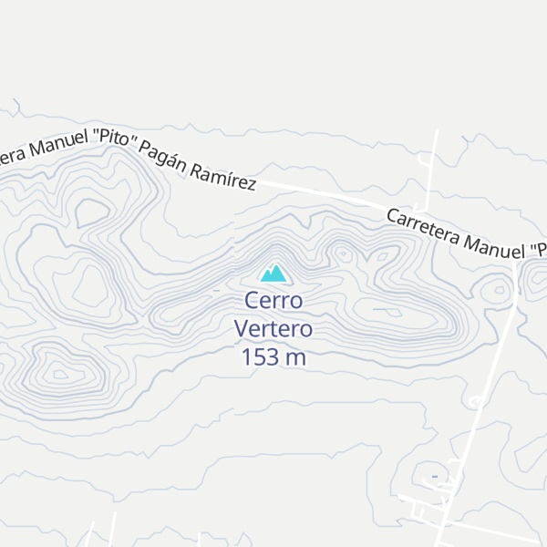 Map of Cerro Vertero