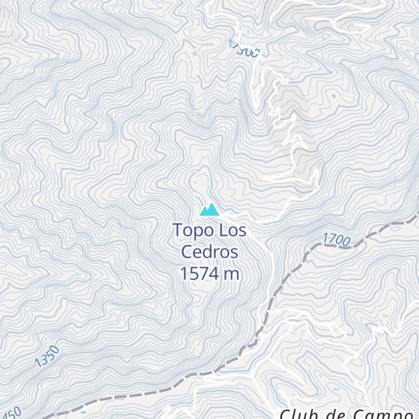 Map of Topo Los Cedros