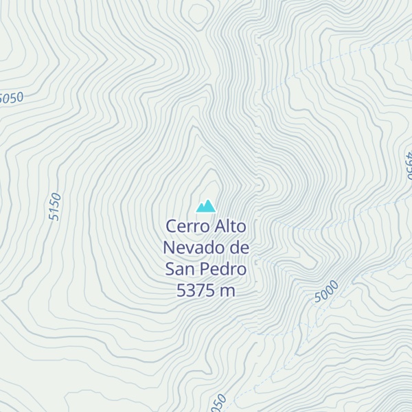Map of Cerro Alto Nevado de San Pedro