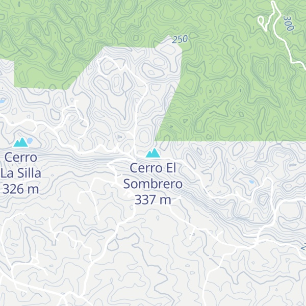 Map of Cerro El Sombrero