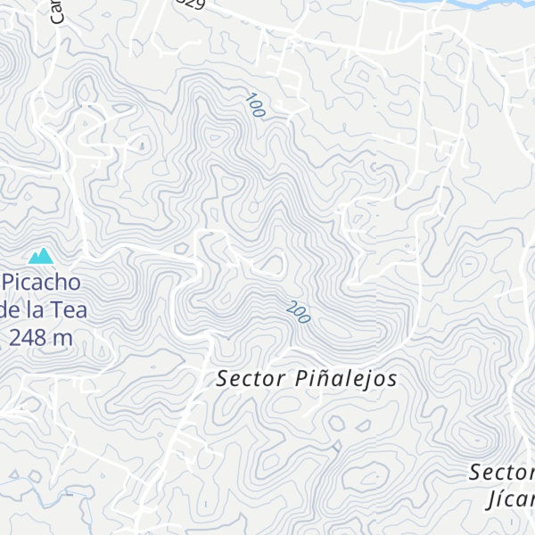 Map of Cerro Algarrobo