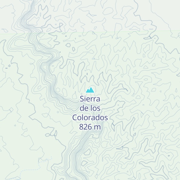 Map of Sierra de los Colorados
