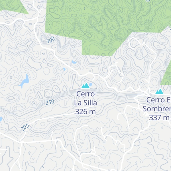 Map of Cerro La Silla