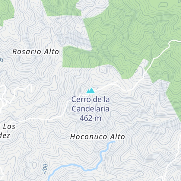 Map of Cerro de la Candelaria