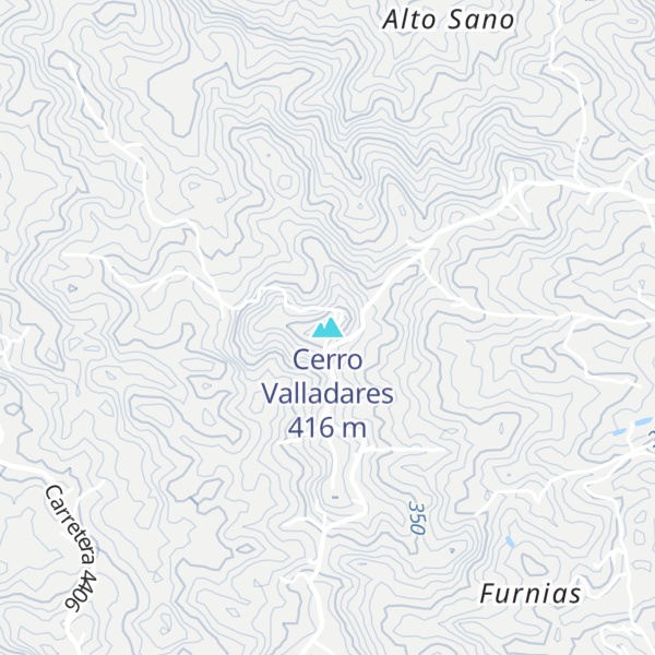 Map of Cerro Valladares
