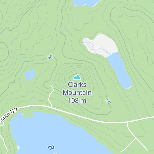 Map of Clarks Mountain
