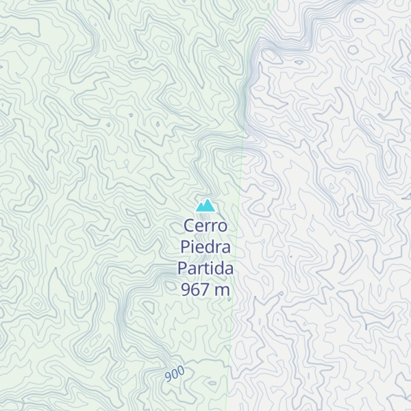 Map of Cerro Piedra Partida