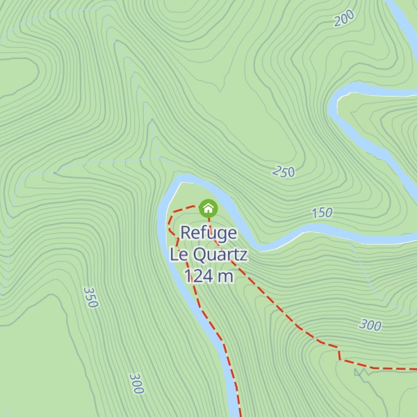 Map of Refuge Le Quartz