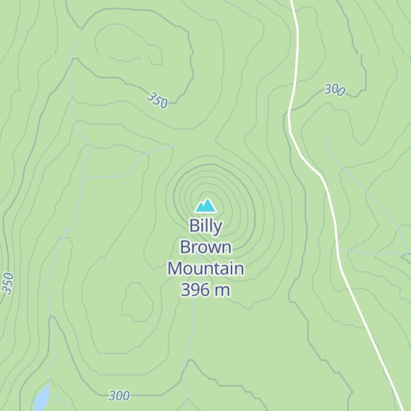 Map of Billy Brown Mountain