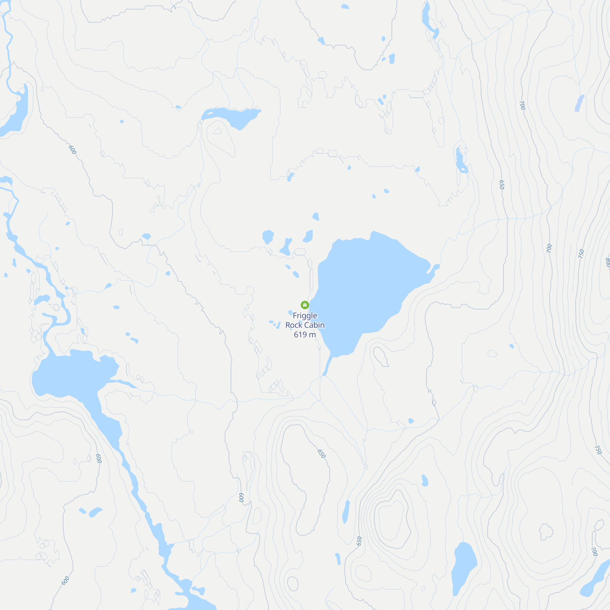 Friggle Rock Cabin map