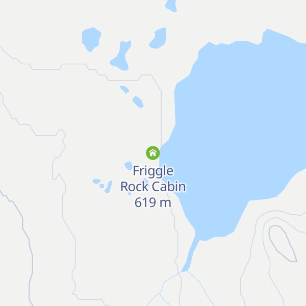 Map of Friggle Rock Cabin