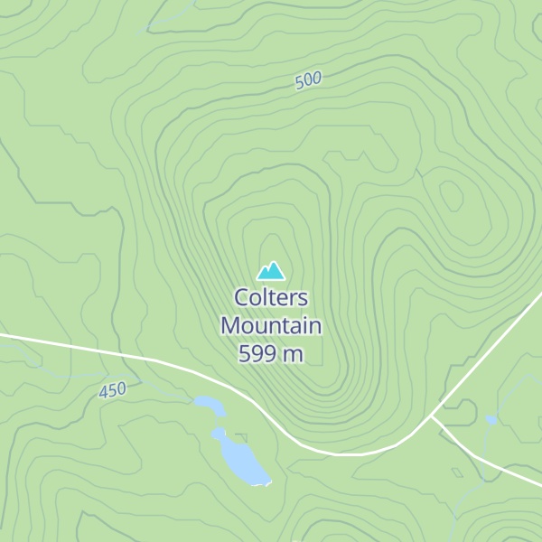 Map of Colters Mountain