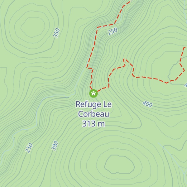 Map of Refuge Le Corbeau
