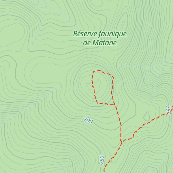 Map of Mont de l'Ouest