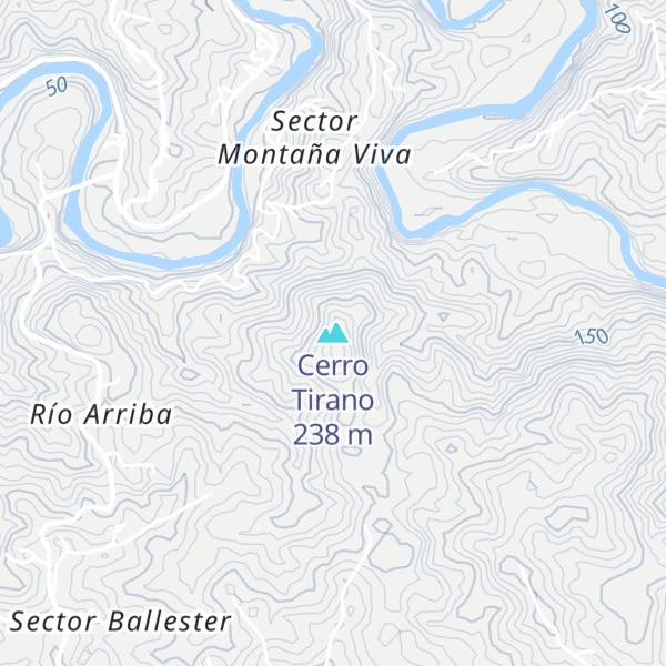 Map of Cerro Tirano
