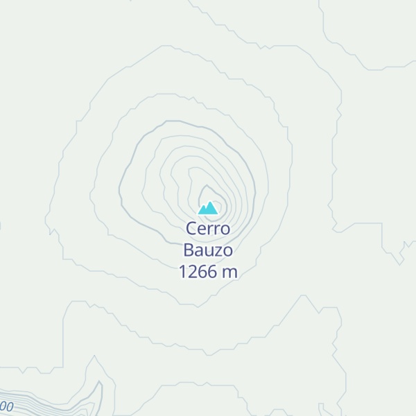 Map of Cerro Bauzo