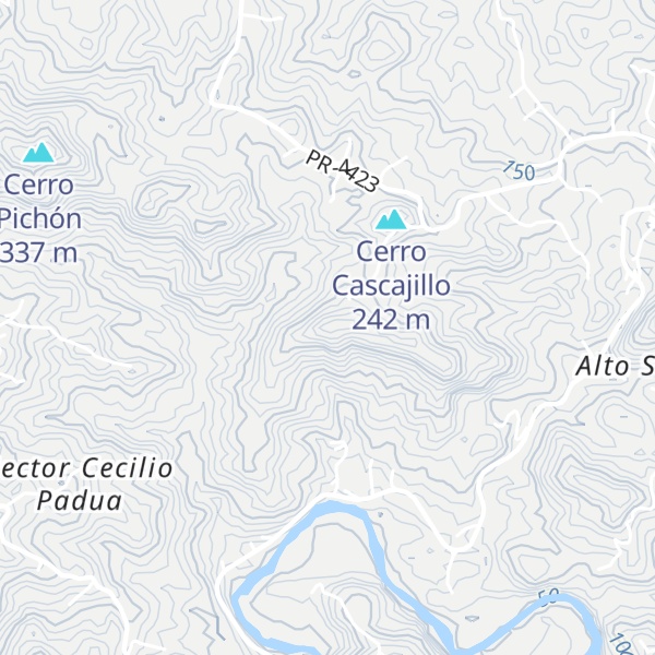 Map of Cerro Gritadero