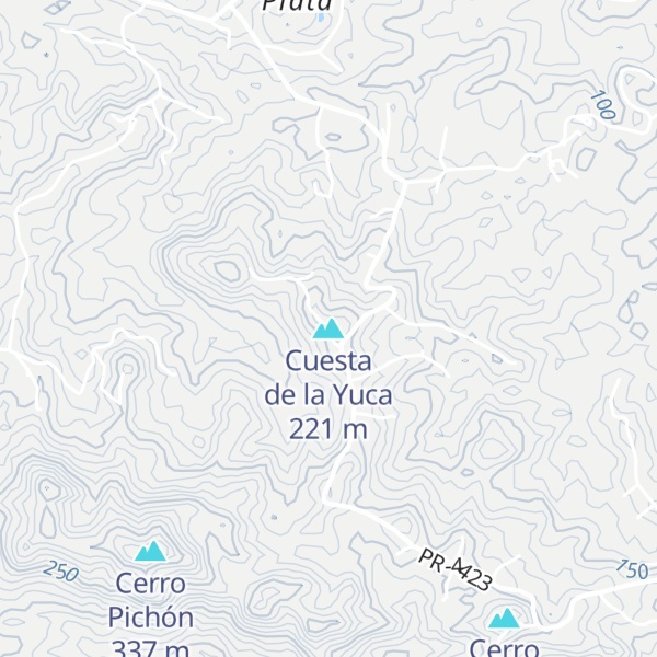 Map of Cuesta de la Yuca