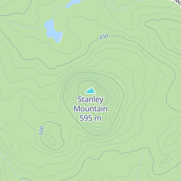 Map of Stanley Mountain