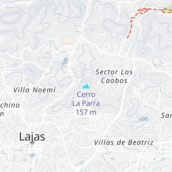 Map of Cerro La Parra