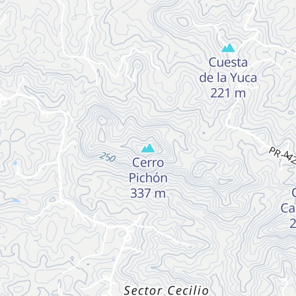 Map of Cerro Pichón