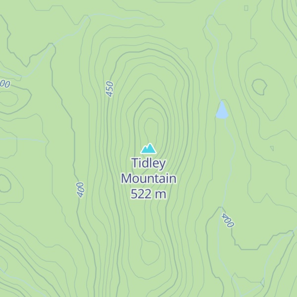 Map of Tidley Mountain