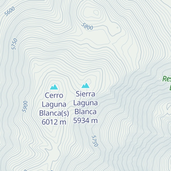 Map of Sierra Laguna Blanca