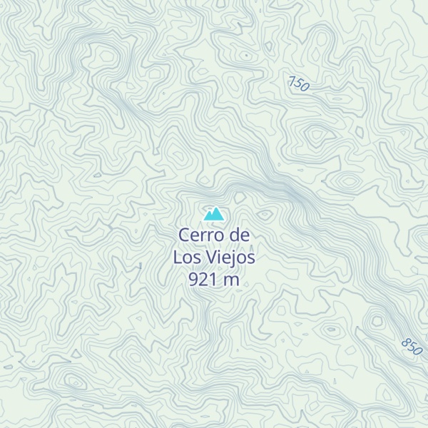 Map of Cerro de Los Viejos